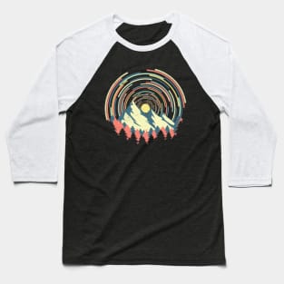 Retro Mountains Baseball T-Shirt